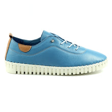Load image into Gallery viewer, Lunar Flamborough Leather Shoes Mid Blue