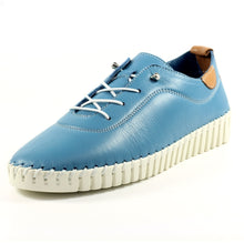 Load image into Gallery viewer, Lunar Flamborough Leather Shoes Mid Blue