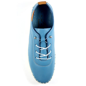 Lunar Flamborough Leather Shoes Mid Blue