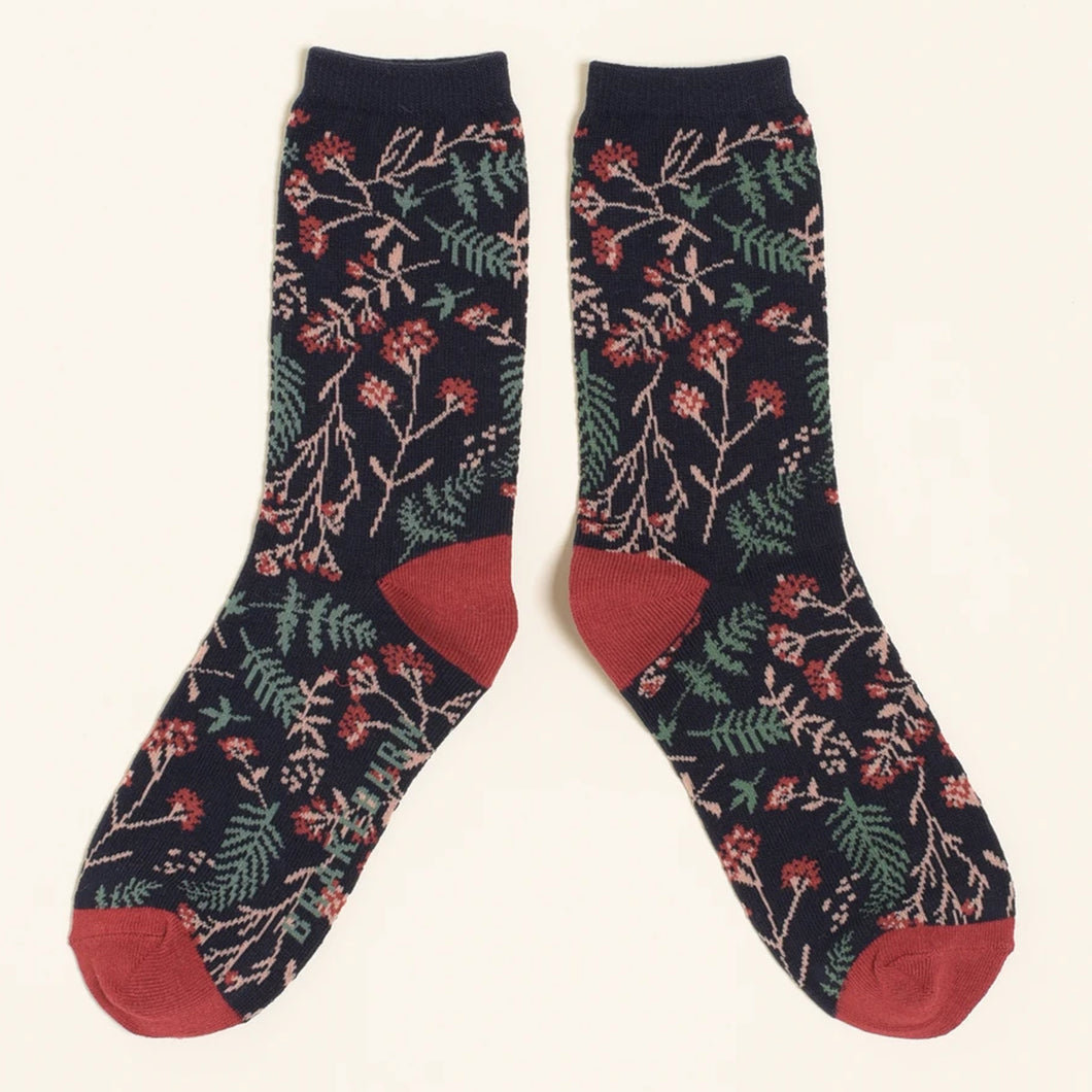 Brakeburn Winter Floral Socks