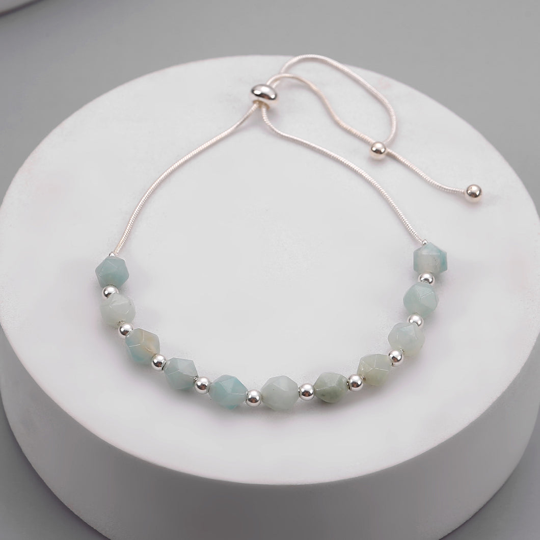 Light Blue Bead Bracelet