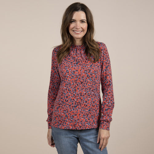 Lily & Me Coral Bracelands Top Shadow Flower