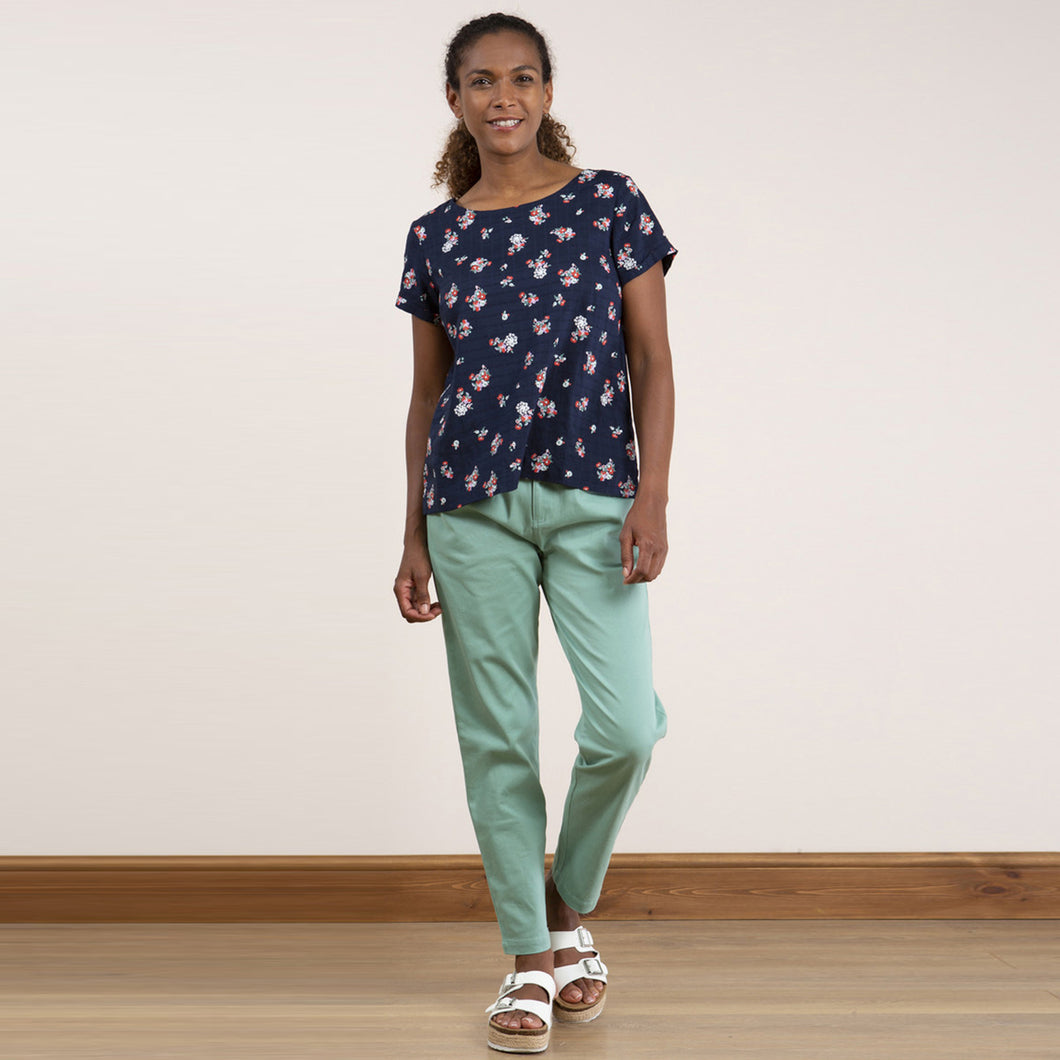 Lily & Me Navy Rose Top Freesia