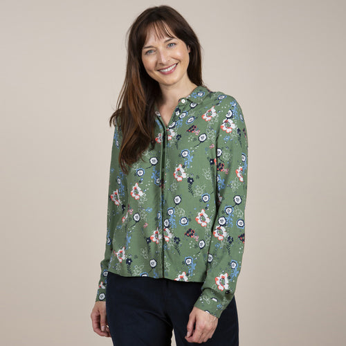 Lily & Me Khaki Ebley Shirt Pansy
