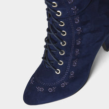 Load image into Gallery viewer, Joe Browns Navy Still Obsessed Lace Up Boots