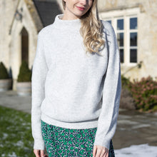 Load image into Gallery viewer, Lily &amp; Me Grey Pointelle Jumper