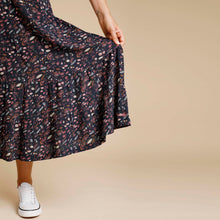 Load image into Gallery viewer, Weird Fish Navy Dallow Lenzing EcoVero™ Printed Skirt