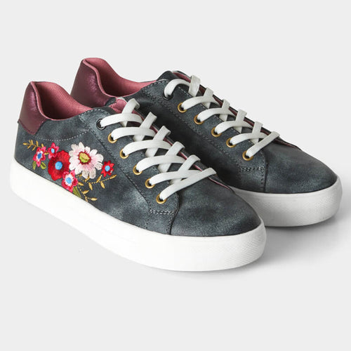 Joe Browns Navy So Lovely Embroidered Pumps