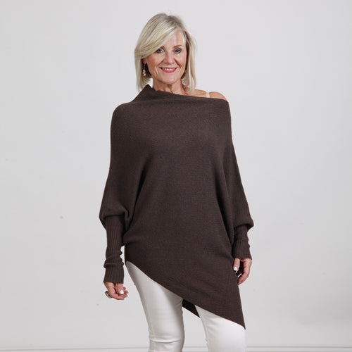 Goose Island Chocolate Asymmetric Slouch Jumper