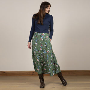 Lily & Me Khaki Frome Skirt Pansy