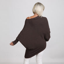 Load image into Gallery viewer, Goose Island Chocolate Asymmetric Slouch Jumper
