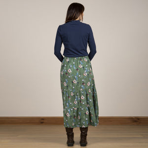 Lily & Me Khaki Frome Skirt Pansy