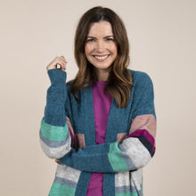 Load image into Gallery viewer, Lily &amp; Me Dark Teal Louisa Cardigan