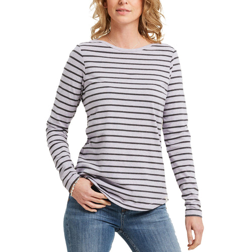 Fat Face Iris Long Sleeve Breton Stripe T-Shirt