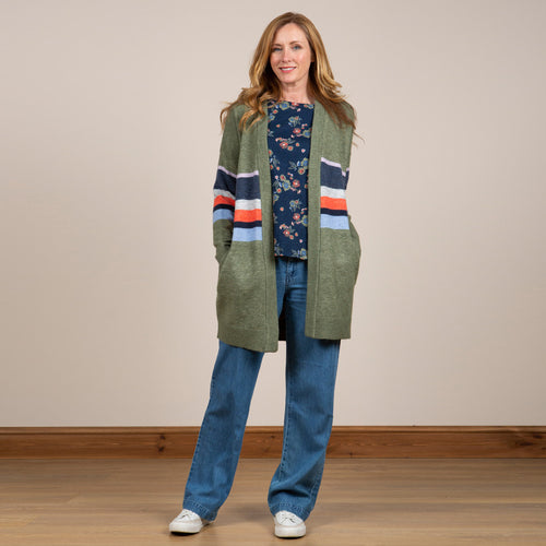 Lily & Me Khaki Louisa Cardigan