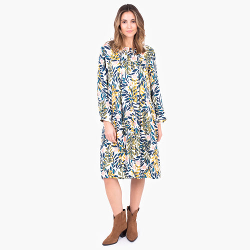 Brakeburn White Trailing Shirt Dress