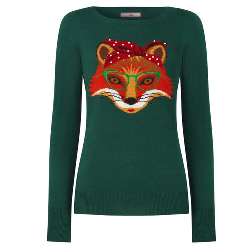 Joe Browns Green Fabulous Foxy Jumper