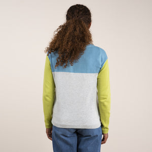 Lily & Me Lime Meadow Colour Block Jumper