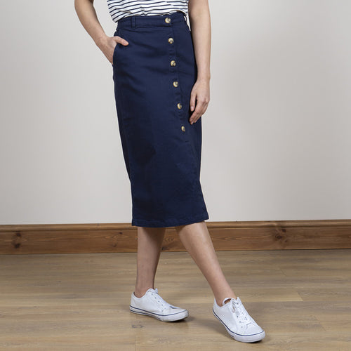Lily & Me Navy Orchard Skirt