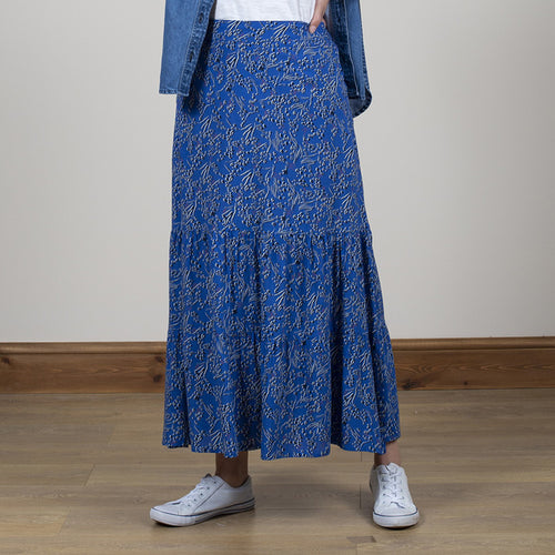 Lily & Me Bright Blue Frome Skirt Zebra