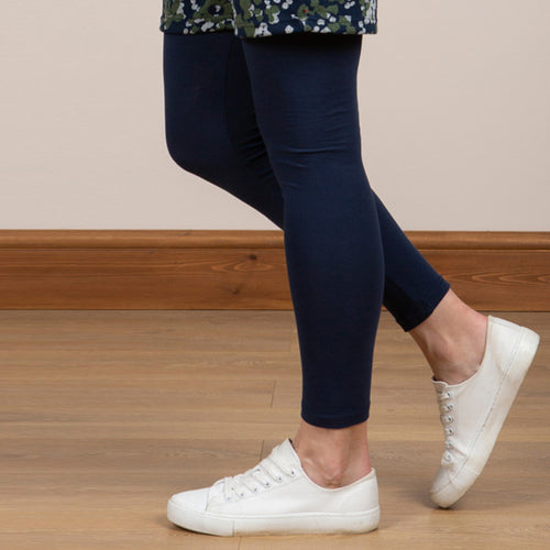 Lily & Me Navy Plain Leggings