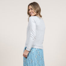 Load image into Gallery viewer, Lily &amp; Me Silver Agnes Pointelle Cardi