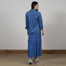 Load image into Gallery viewer, Lily &amp; Me Bright Blue Frome Skirt Zebra