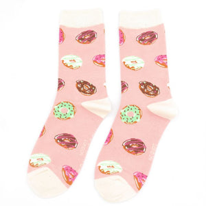 Miss Sparrow Dusky Pink Doughnuts Socks