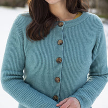Load image into Gallery viewer, Lily &amp; Me Teal Cosy Rib Cardi