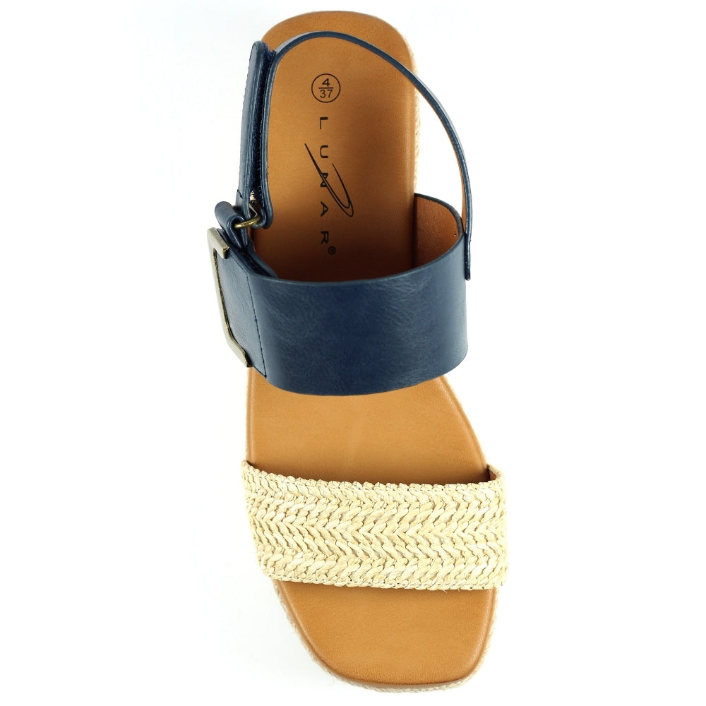 Lunar Logan Navy Sandals – The Cut Label