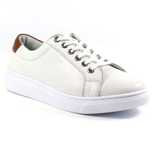Load image into Gallery viewer, Lunar Zamora White Leather Trainers