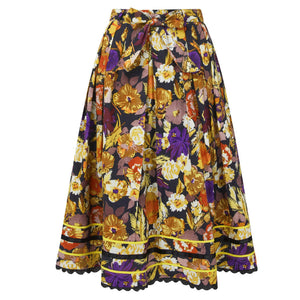 Joe Browns Purple Into The Rose Garden Vintage Skirt