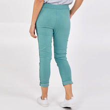 Load image into Gallery viewer, Italian Mint Magic Two Pocket Studded Side Panel Trousers