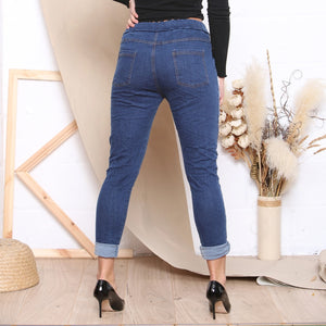 Italian Denim Look Magic Trousers