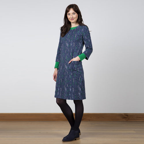 Lily & Me Navy Maisemore Dress Triangles