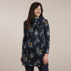 Lily & Me Navy Winkleigh Tunic Greengage