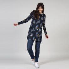 Load image into Gallery viewer, Lily &amp; Me Navy Angela Tunic Greengage