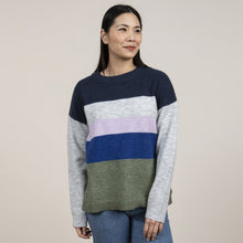 Load image into Gallery viewer, Lily &amp; Me Navy &amp; Green Hygge Jumper