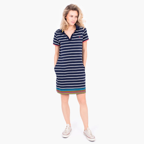 Brakeburn Navy Melody Polo Dress