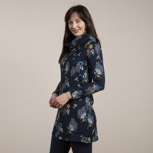 Lily & Me Navy Winkleigh Tunic Greengage