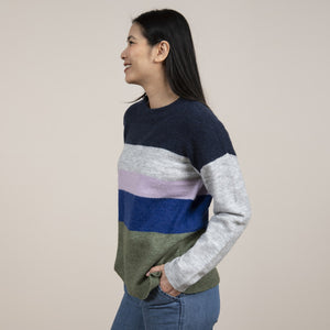 Lily & Me Navy & Green Hygge Jumper