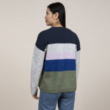 Load image into Gallery viewer, Lily &amp; Me Navy &amp; Green Hygge Jumper