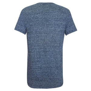 Jack Wills Navy Marl Mens Pure Cotton Logo Classic T-Shirt