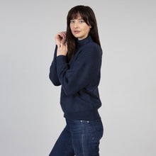 Load image into Gallery viewer, Lily &amp; Me Navy Pointelle Jumper
