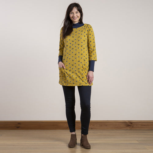 Lily & Me Ochre Cerys Tunic Winter Buds