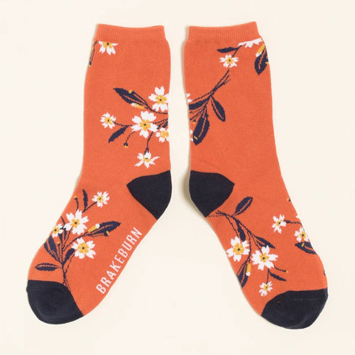 Brakeburn Orange Primrose Sock