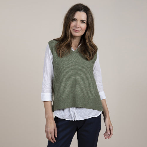 Lily & Me Khaki Cedar Tank Top