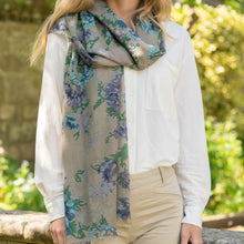 Load image into Gallery viewer, Peony Camilla Print Scarf Sage