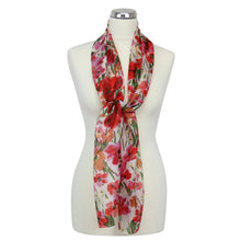 Load image into Gallery viewer, Peony Silk Poppyfield Scarf
