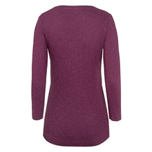 Load image into Gallery viewer, Fat Face Dark Plum Sadie 3/4 Sleeve Wrap Top
